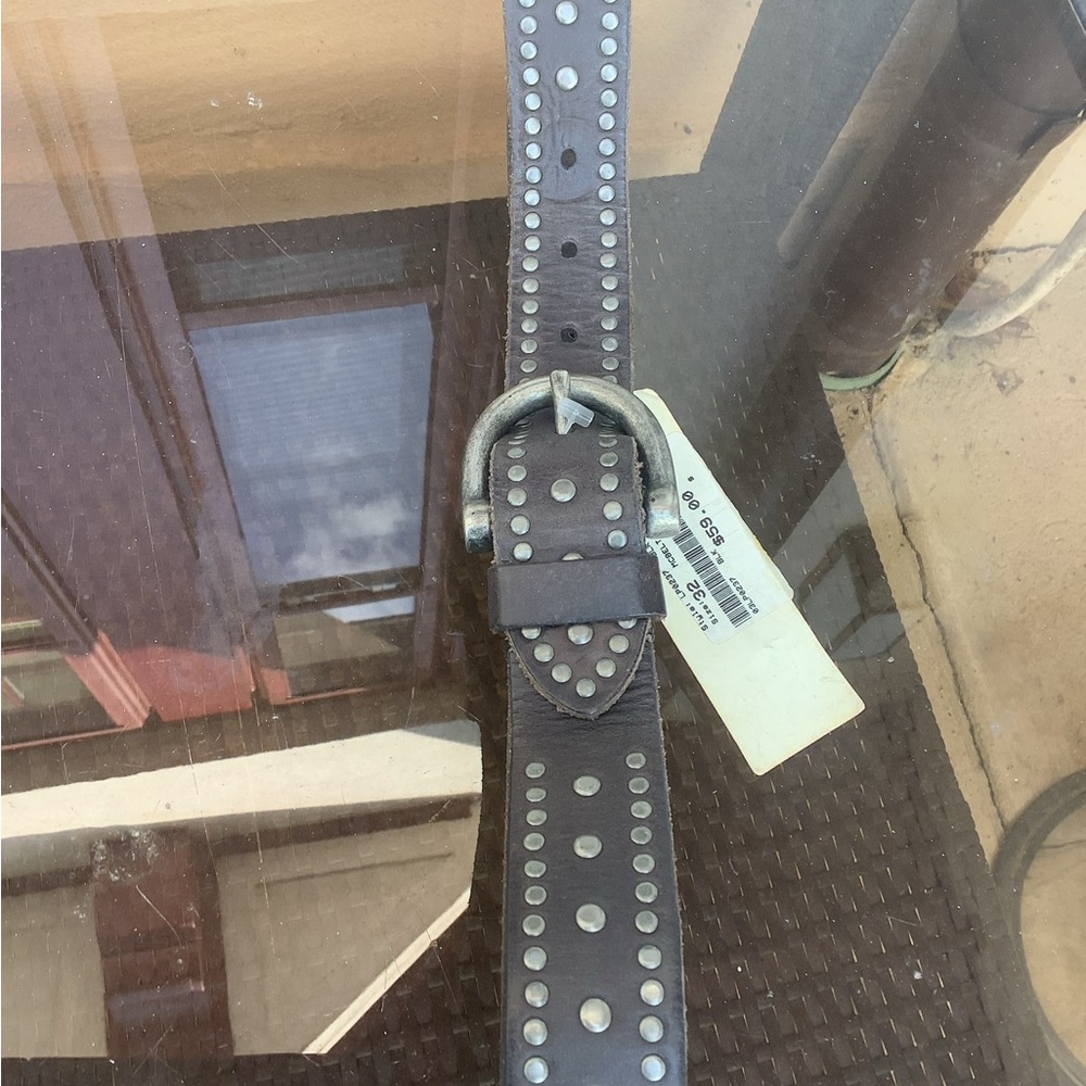 Leather belt